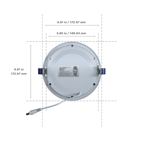htmesh6"roundlowprofilerecesseddownlight